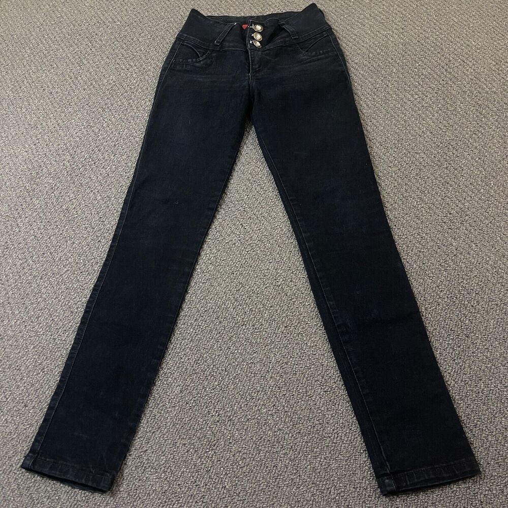 Axy Jeans Womens Teens Jeans Size 10 Black Denim Straight